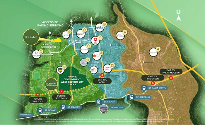 Lokasi Terravia BSD City - CBD Barat